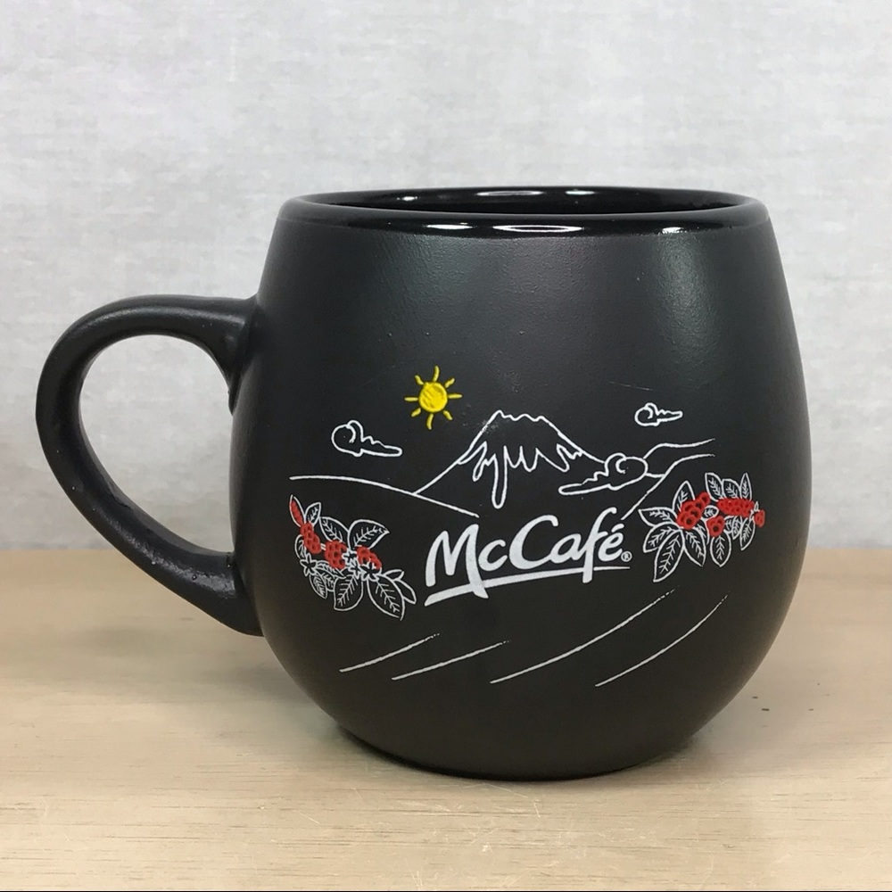 McDonalds McCafe Coffee Mug Ceramic Black Atitlan
